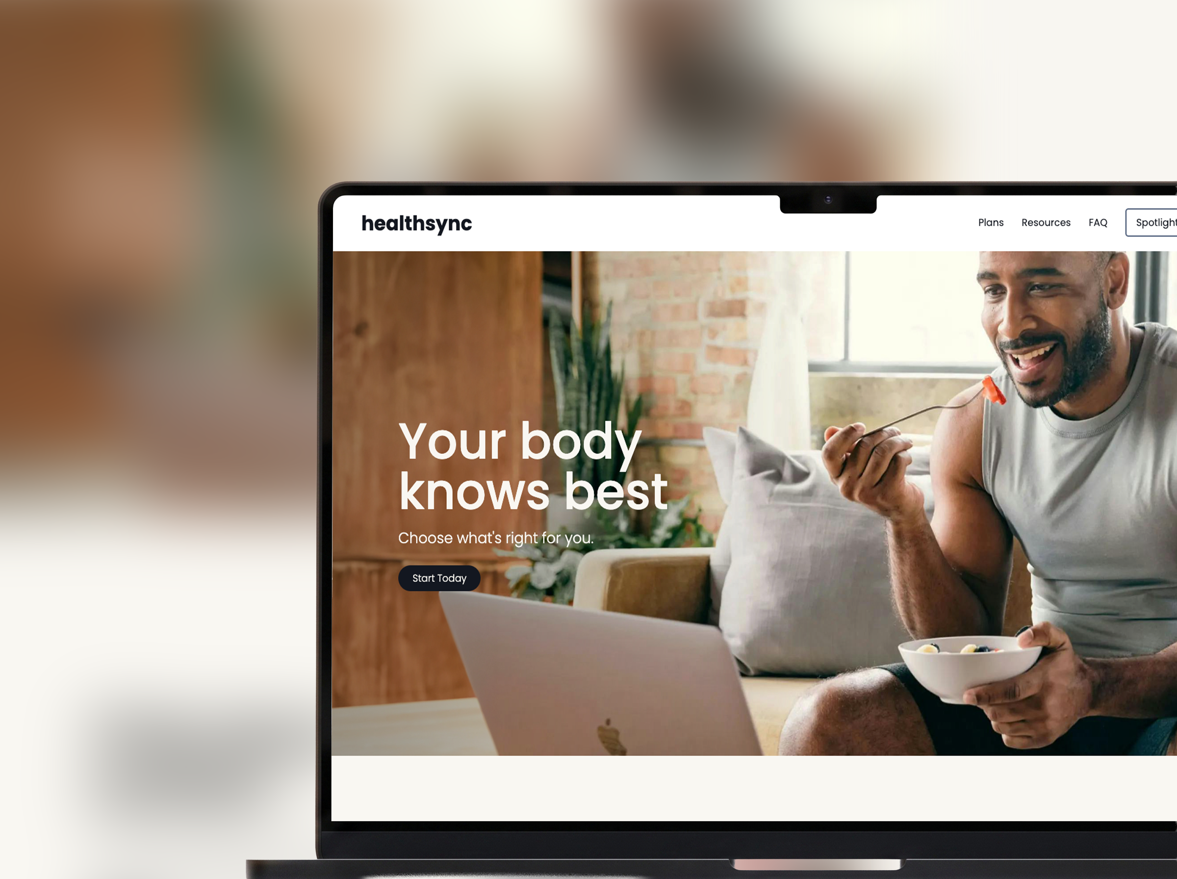 HealthSync glucose monitor app